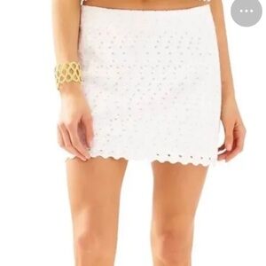 Lilly Pulitzer White Eyelet Skirt
